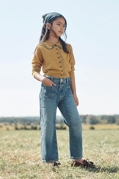 LIMITED EDITION WIDE LEG JEANS WITH POCKETS