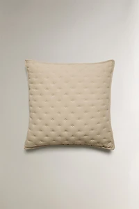 HOUSSE DE COUSSIN ÉDREDON MATELASSÉE À POIS