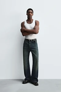 WIDE FLARE FIT JEANS