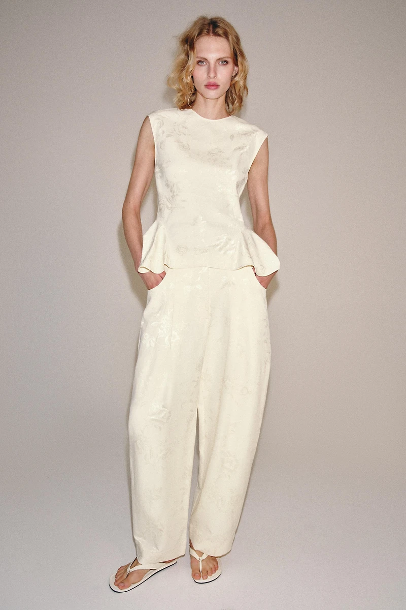 PANTALON BARREL JACQUARD ZW COLLECTION