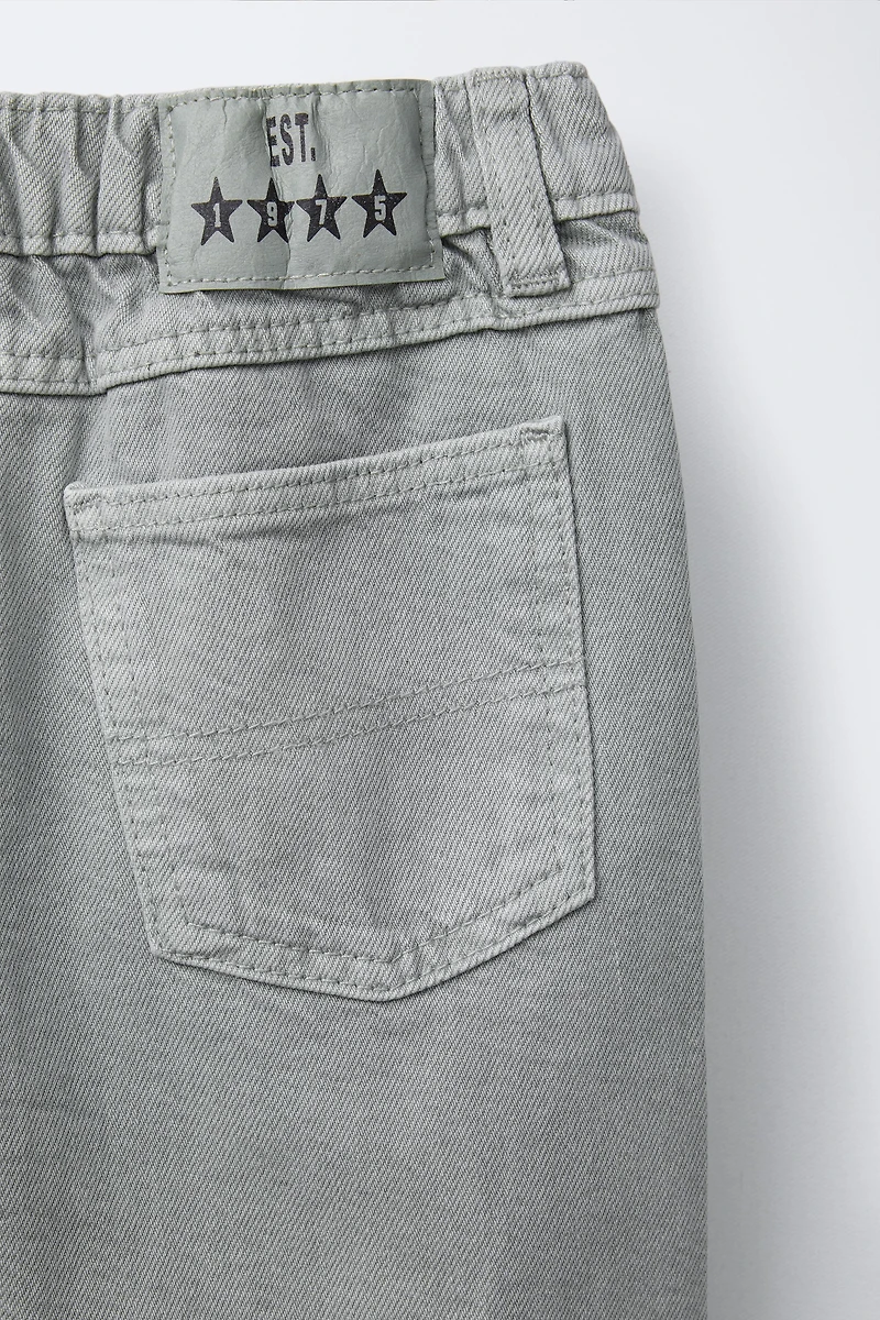 PLEATED BAGGY TWILL PANTS