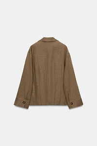 BLOUSON BOMBER LIN POCHE ZW COLLECTION