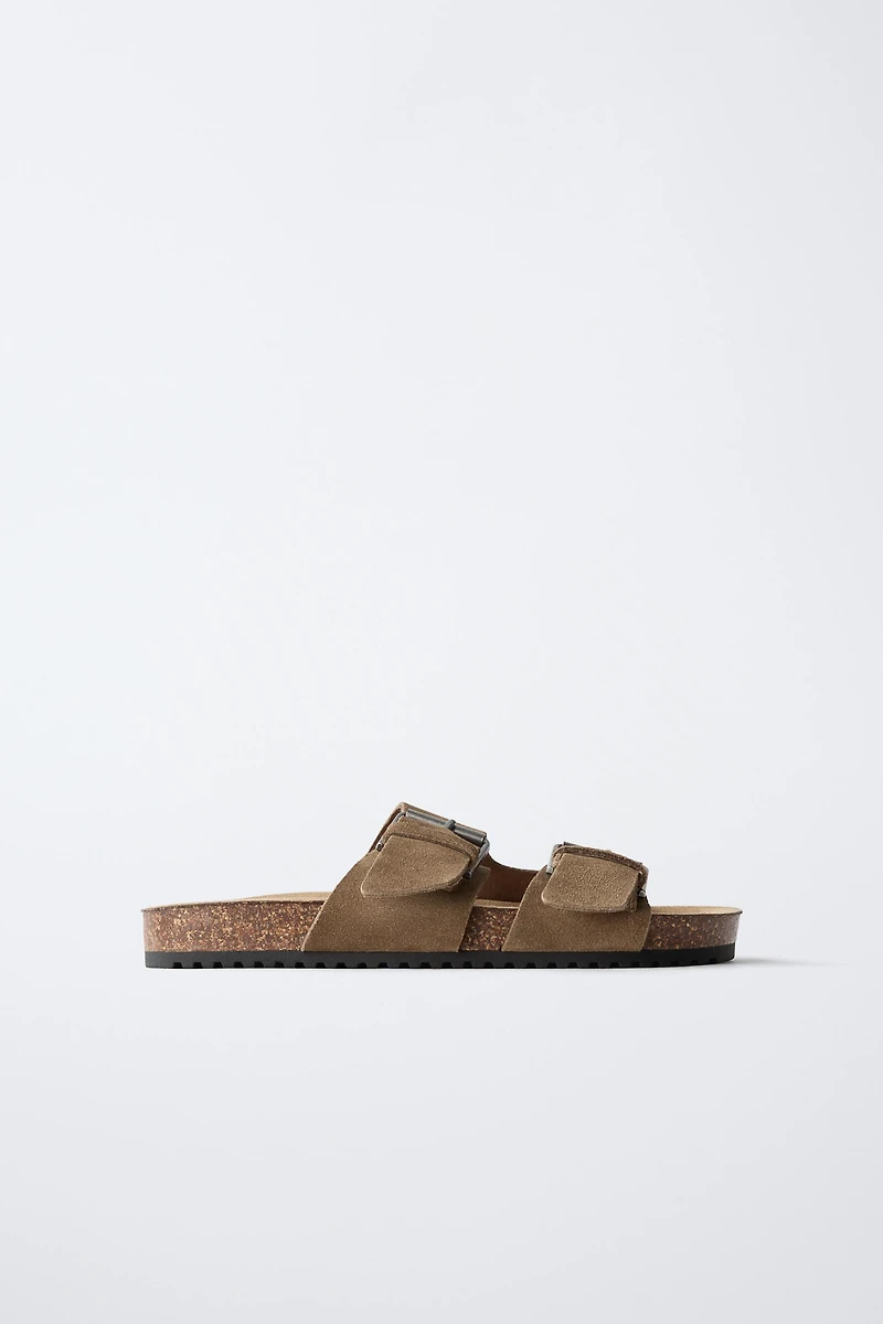 SANDALES EN CUIR