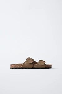 SANDALES EN CUIR