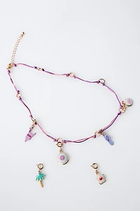 INTERCHANGEABLE MULTI-CHARM NECKLACE