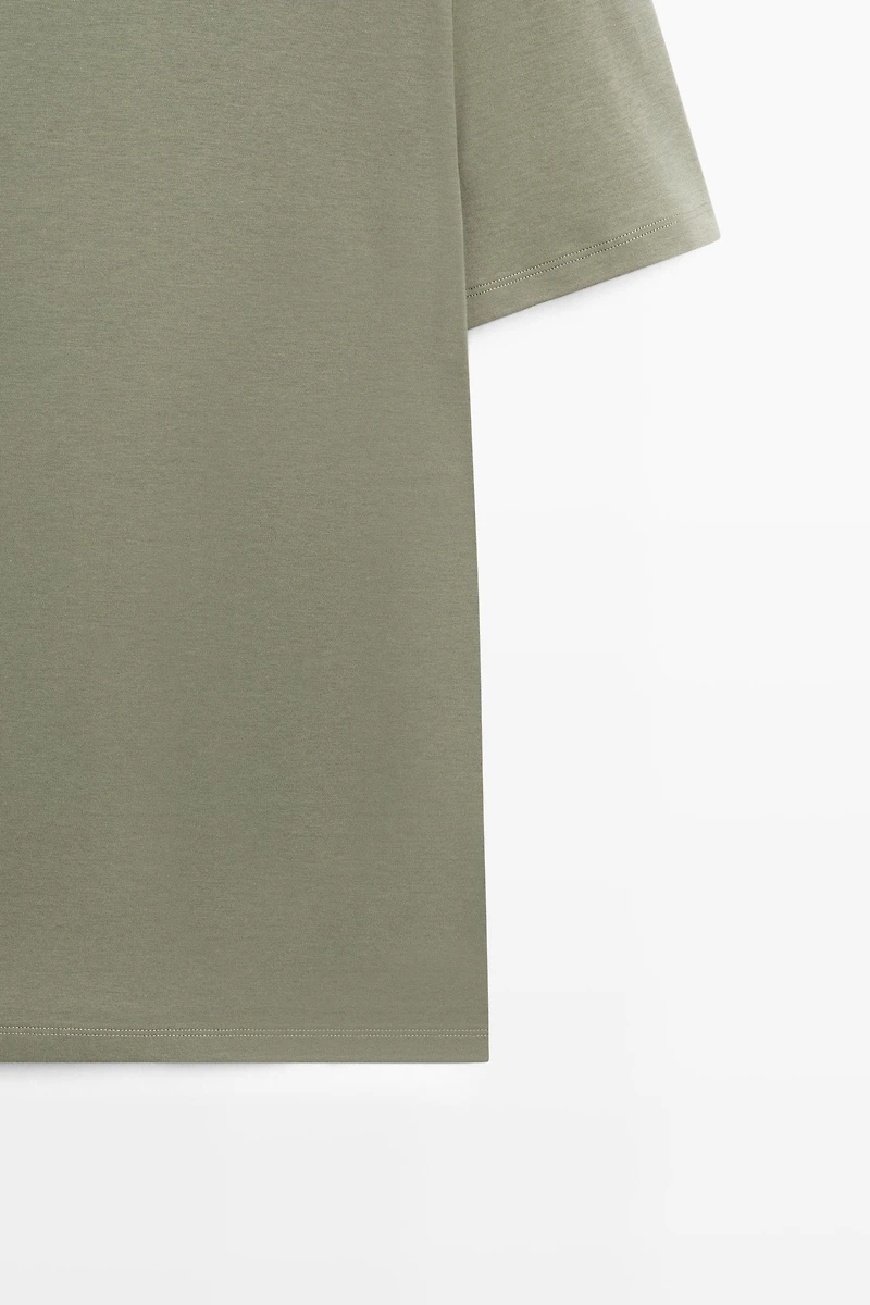Cotton blend short sleeve T-shirt