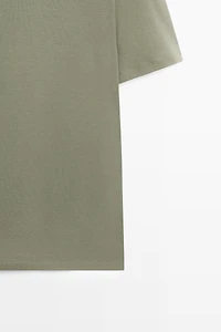 Cotton blend short sleeve T-shirt