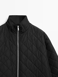 Parka longue matelassée oversize déperlante