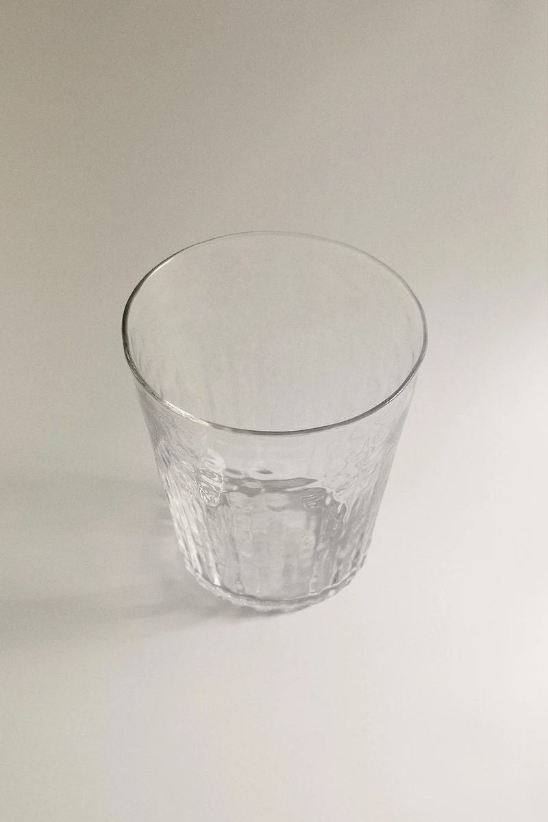 GOBELET VERRE MARTELÉ