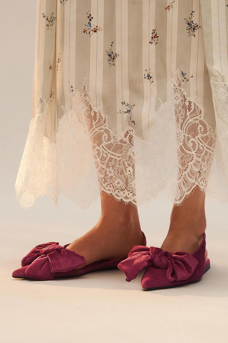 LIMITED EDITION SLINGBACKS WITH MAXI BOW