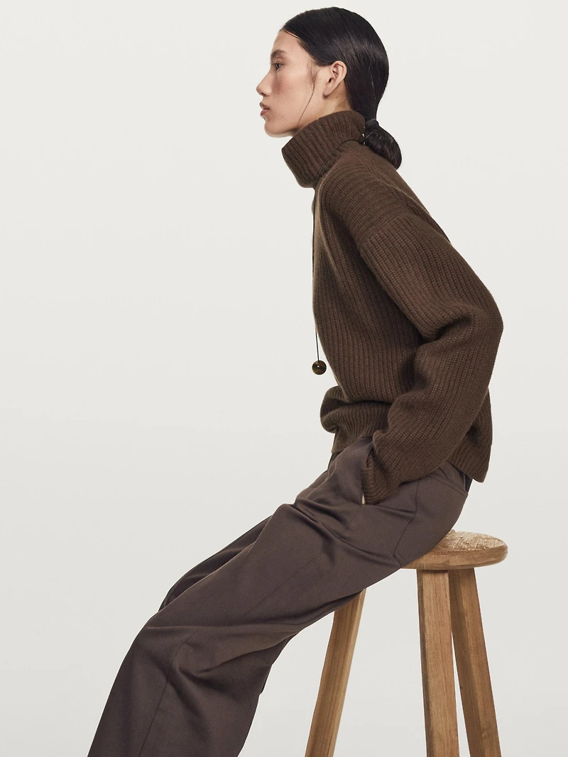 Pantalon carrot fit mid-rise