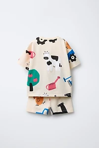 ENSEMBLE DE JOGGING À IMPRIMÉ FERME