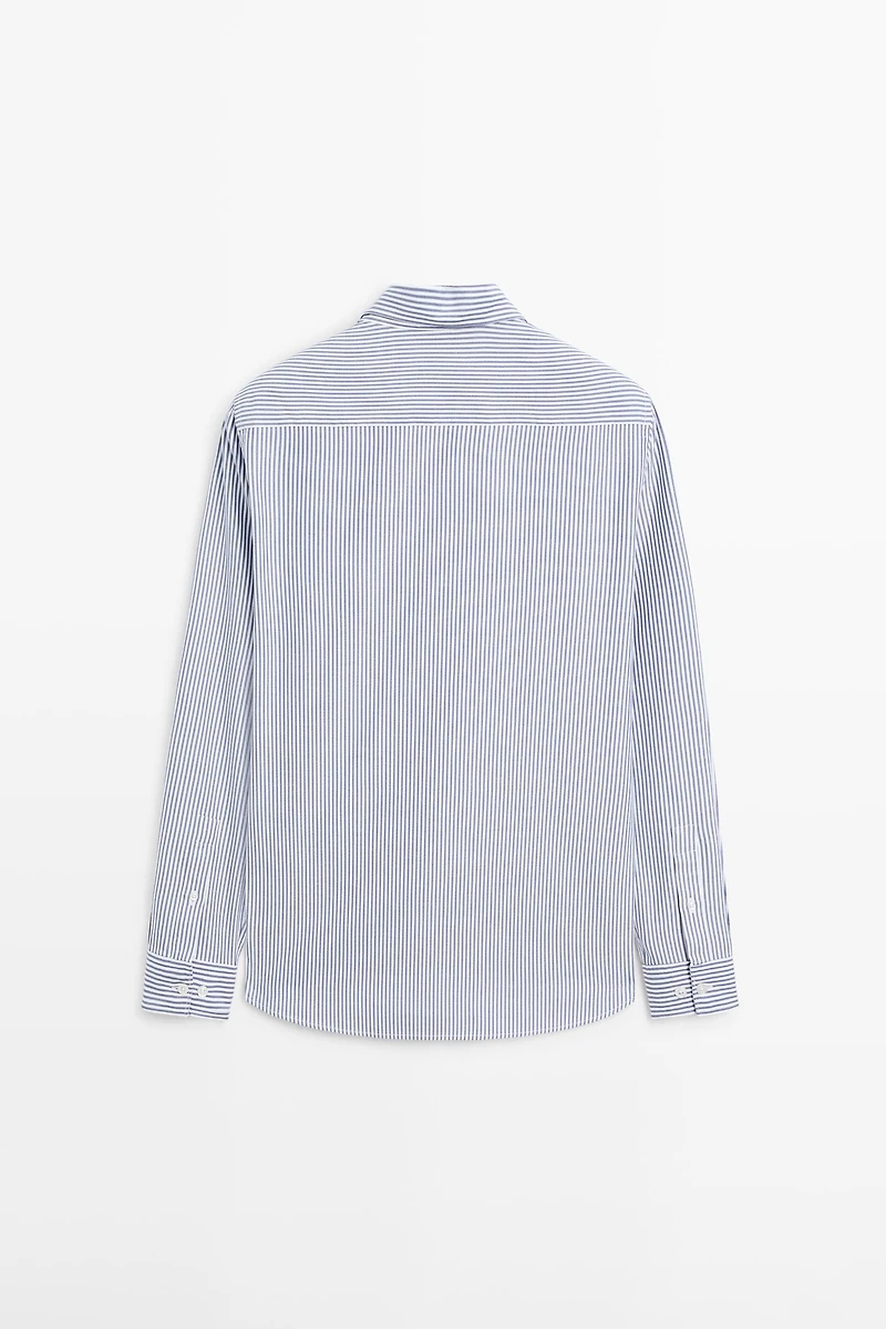 100% cotton regular fit Oxford shirt