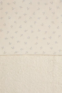 HOODED BABY BATH TOWEL WITH MINI FLOWERS