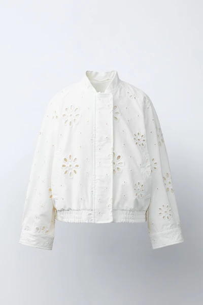 BLOUSON BRODERIE SUISSE