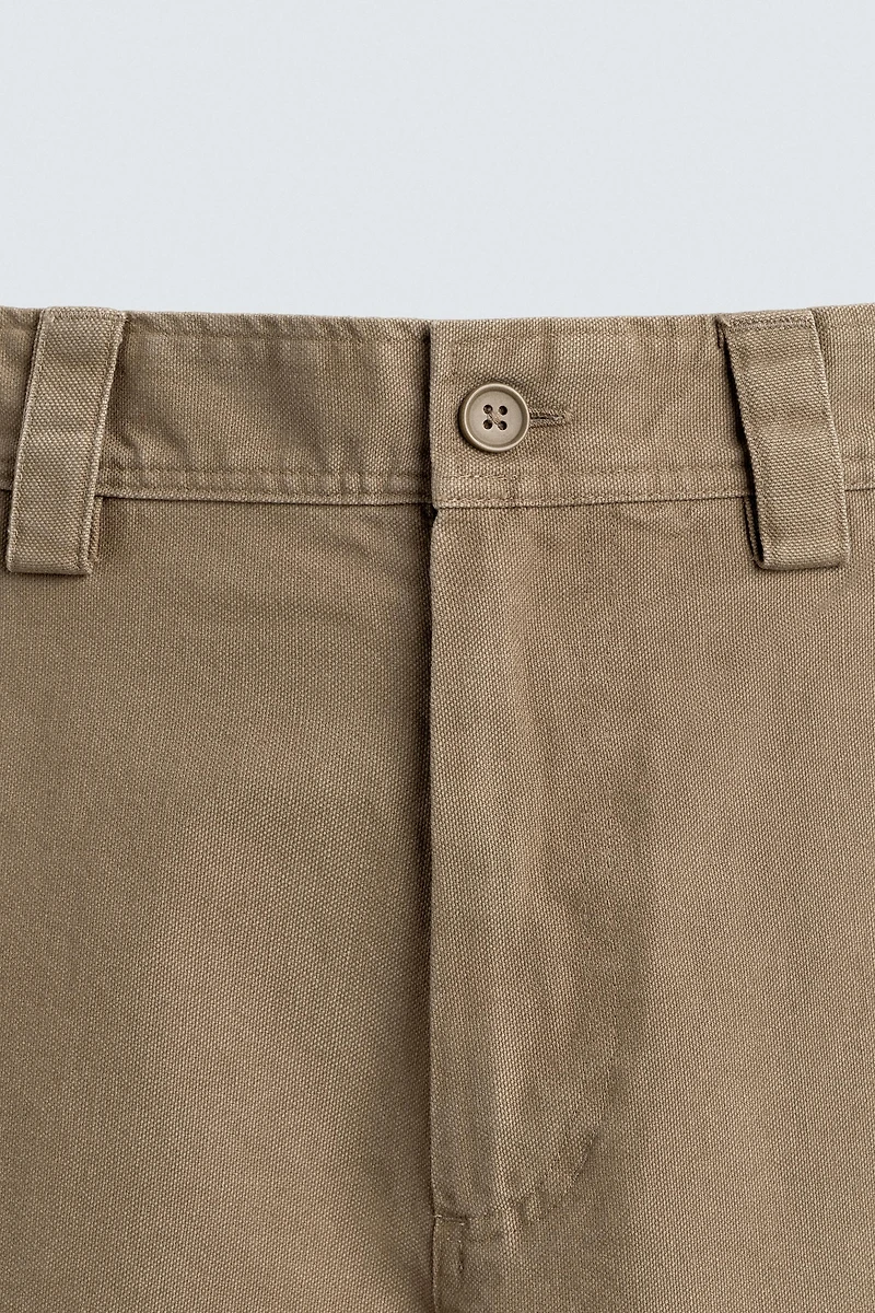 EMBROIDERED STRAIGHT FIT PANTS