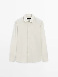 Regular-fit 100% cotton shirt