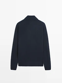 Cardigan 100 % laine à fermeture Éclair