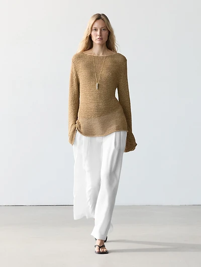 Pantalon fluide lin