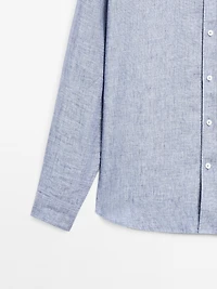 100% linen regular fit shirt