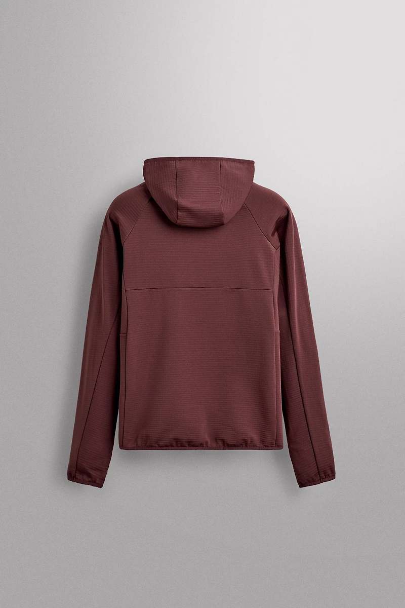 TECHNICAL COMBINED FLEECE hoodie
