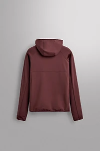 TECHNICAL COMBINED FLEECE hoodie