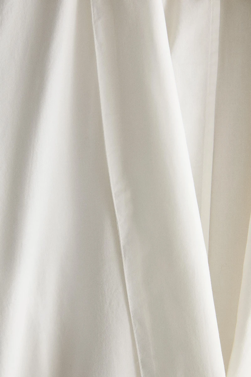 GATHERED COTTON ROBE