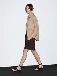 Chemisier chambray 100 % lin