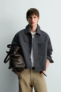 RELAXED FIT COTTON JACKET