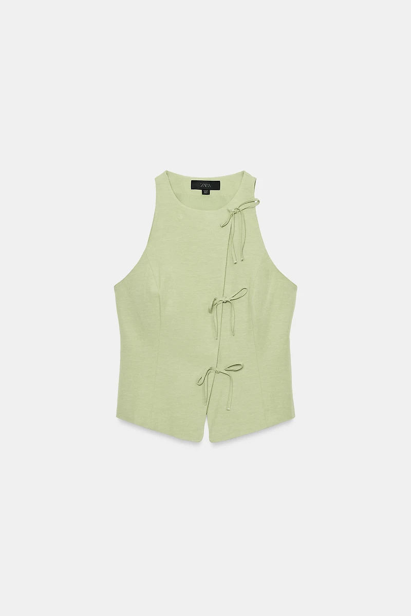 TIED HALTER TOP