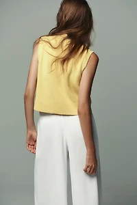 SMOOTH KNIT VEST TOP