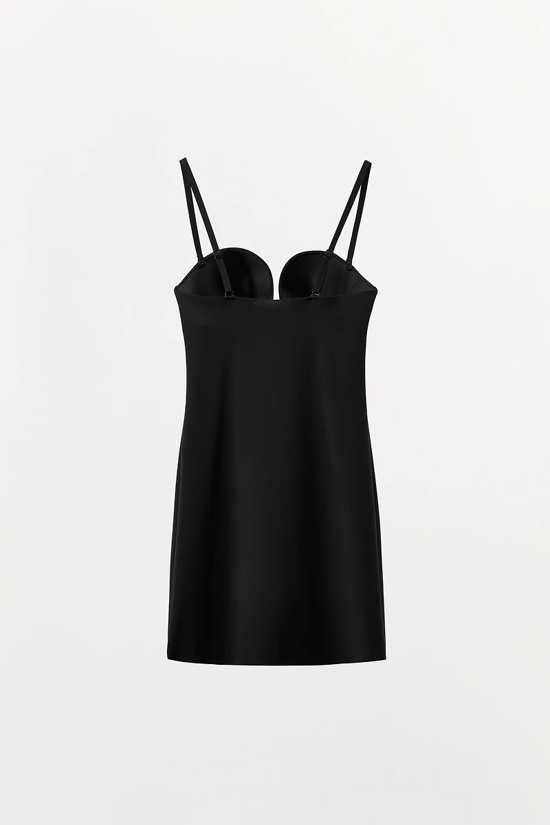 MINI DRESS WITH BODY SHAPE POLYAMIDE