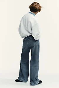 TRF EXTRA WIDE LEG HIGH WAIST JEANS