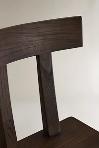 WOODEN CHAIR WITH BACKREST