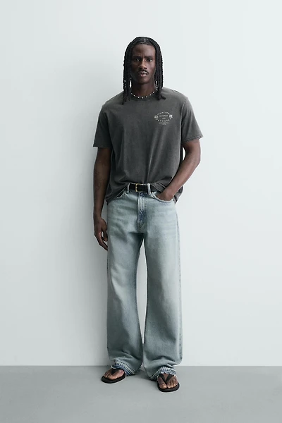 WASHED PRINT T-SHIRT