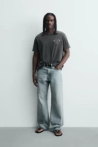 WASHED PRINT T-SHIRT