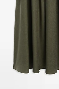 Flowing midi dress with scarf detail