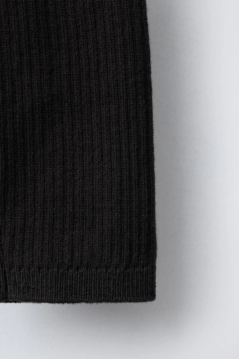 RIBBED LEGGINGS WITH BUTTONS