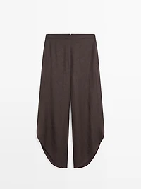 Pantalon fluide fendu