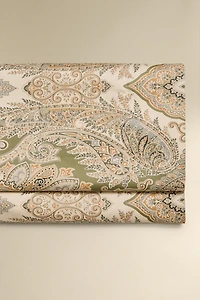 PAISLEY SATEEN COTTON FLAT SHEET (300 THREAD COUNT)