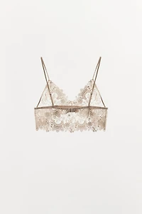 LACE TRIANGLE BRALETTE