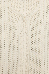 GILET EN MAILLE POINTELLE