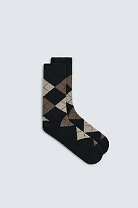 ARGYLE WOOL SOCKS