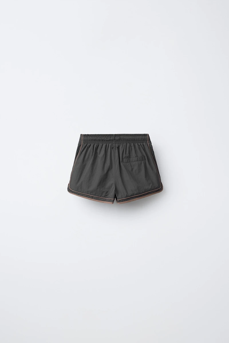 2-6 YEARS / CONTRASTING STRIPE SWIM SHORTS