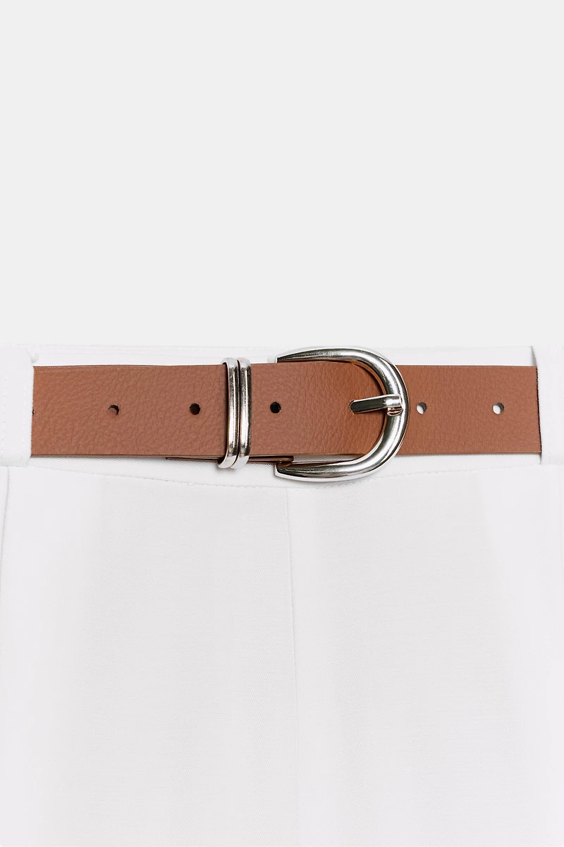 BELTED LONG BERMUDA SHORTS