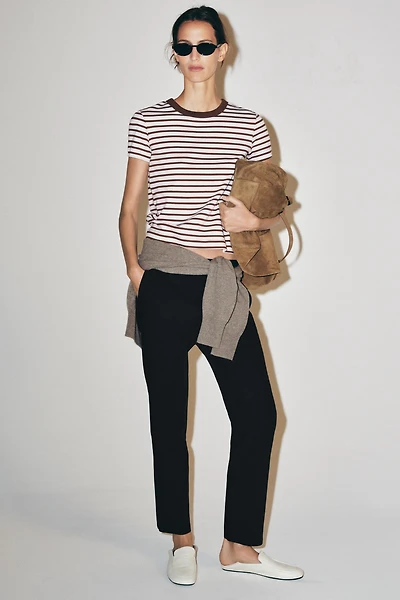 SHORT SLEEVE INTERLOCK T-SHIRT