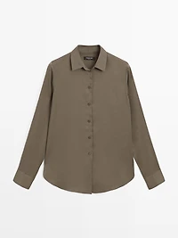 Flowing shirt with collar