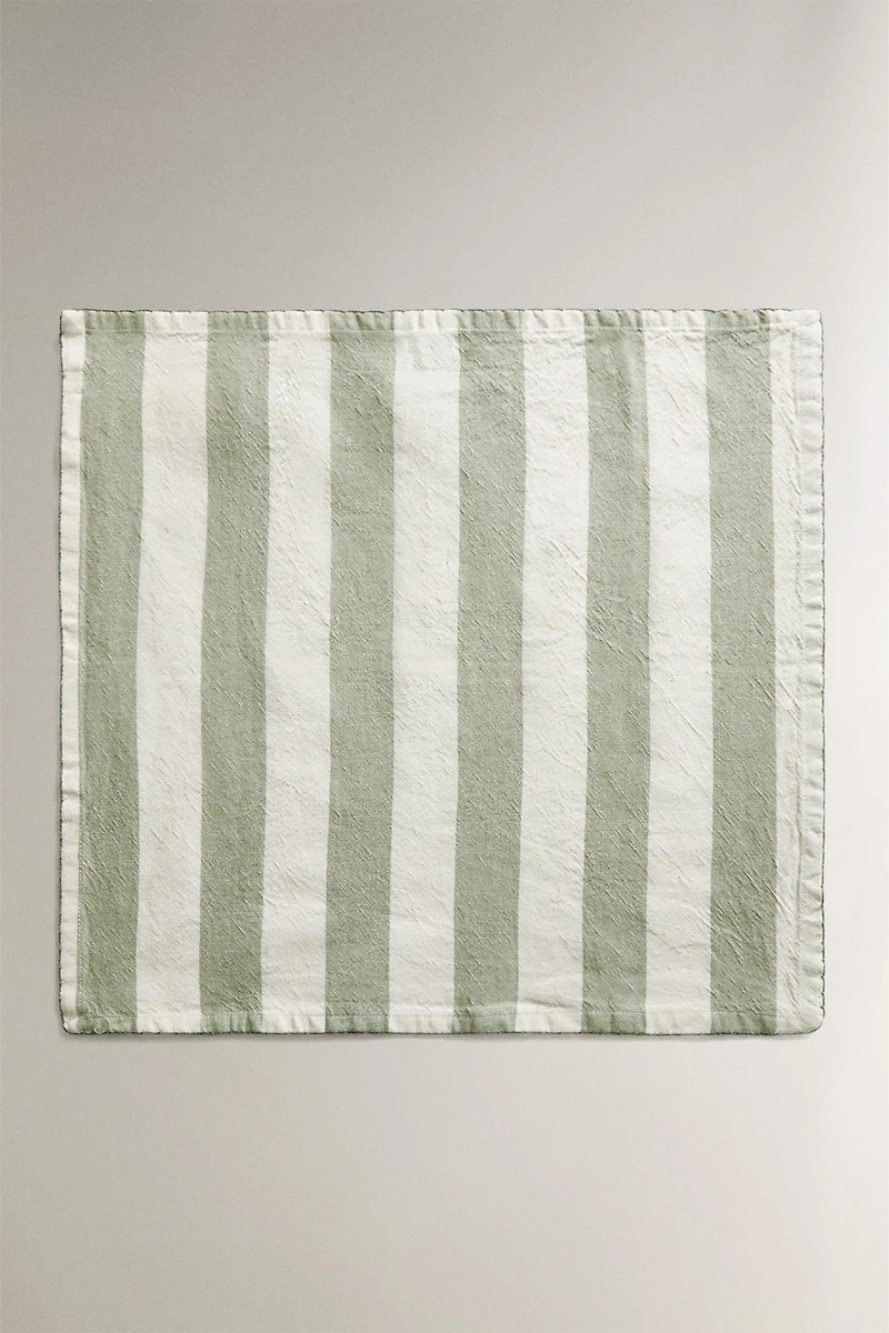 PACK OF DYED THREAD STRIPED NAPKINS (PACK 2)