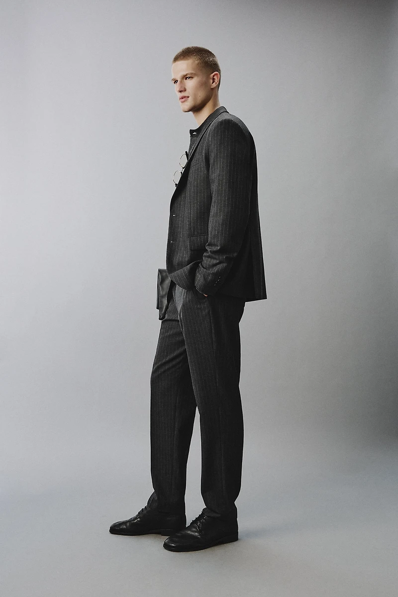 PINSTRIPE SUIT PANTS