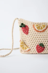 CROCHET FRUIT CROSSBODY BAG